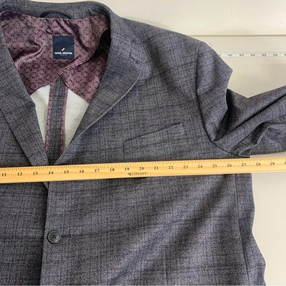 Daniel Hechter Purple Hue Plaid Sport Coat Blazer Size 2X nwot - Picture 11 of 16